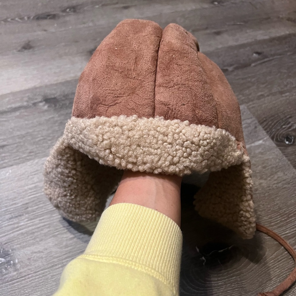 Brown Shearling Hat